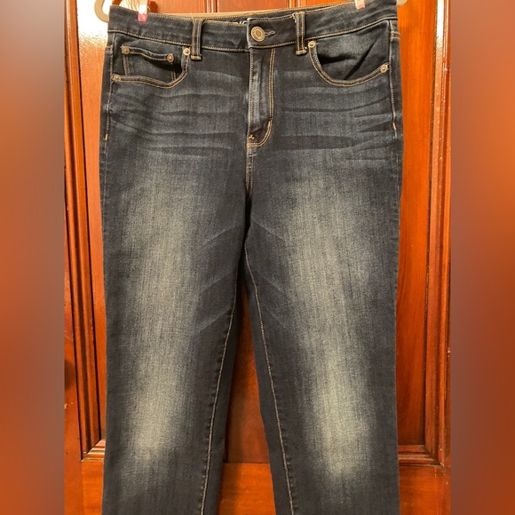American Eagle Outfitters High Rise Straight Jeans- Super Stretch X4 Women’s 10 - Picture 5 of 8